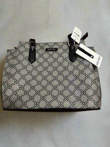Nine West Josey Satchel – Granite Logo, Stylish and Functional Handbag
